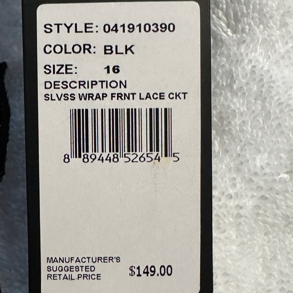 Adrianna Papell Black Lace Midi Dress - Picture 9 of 10